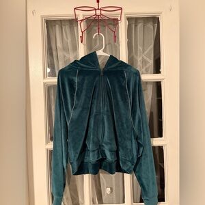 Victoria’s Secret Teal Zip-Up Hoodie